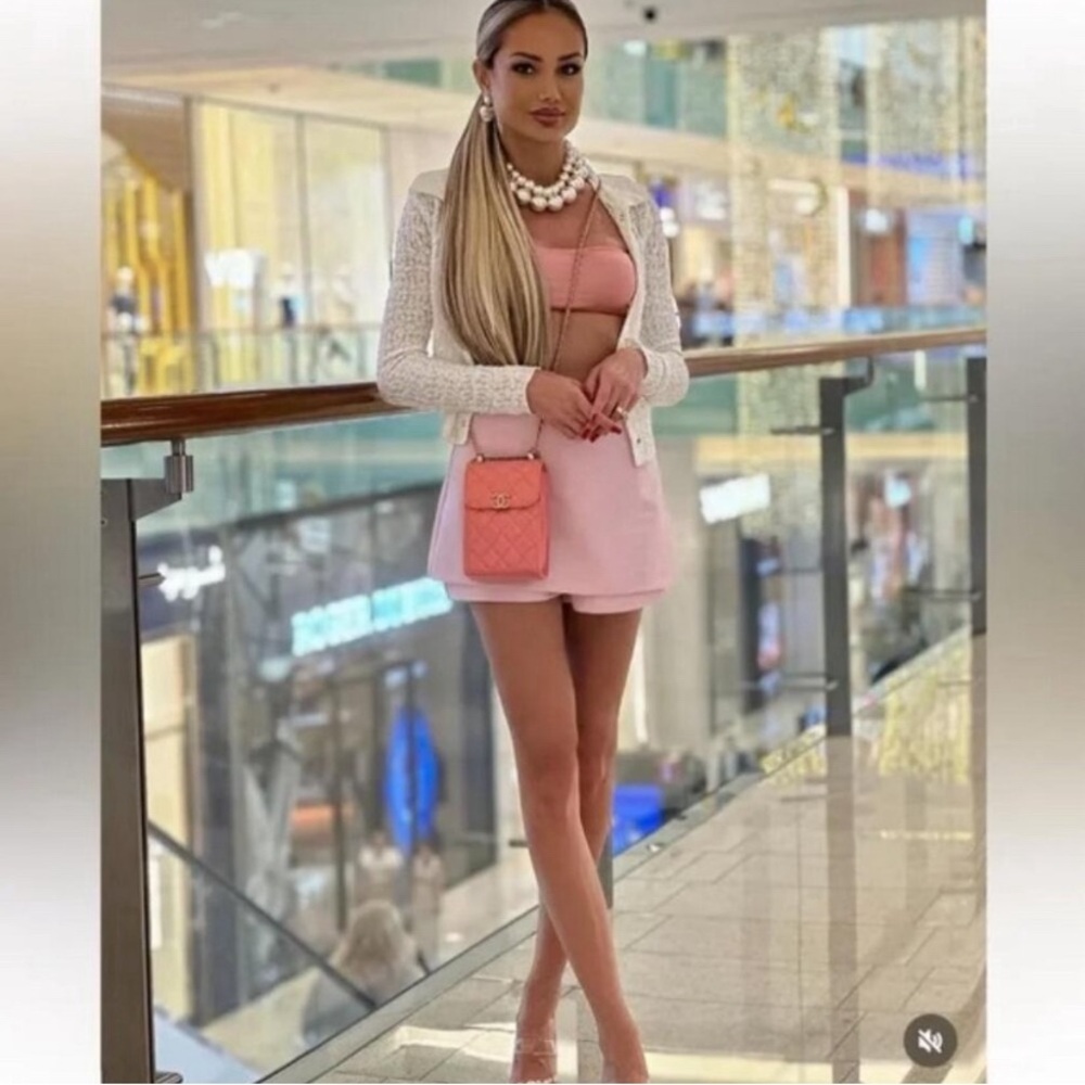 ZARA NEW LOW-RISE SKORT PINK